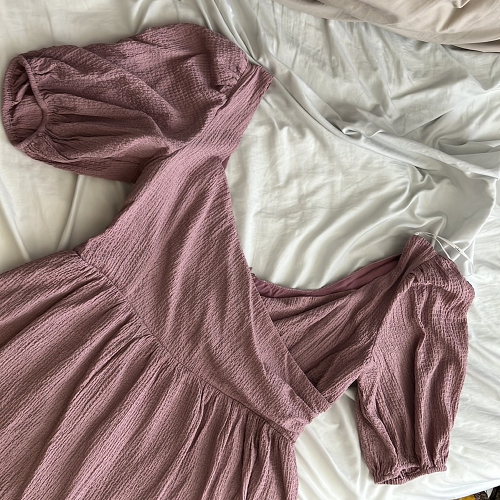Lulus Lilac Purple Surpluce Mini Dress - size XL